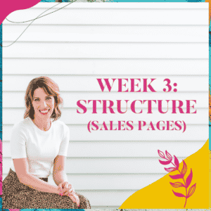 Week 3 - Structure of sales pages